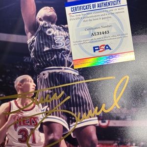 Signed Shaquille O’Neal Picture